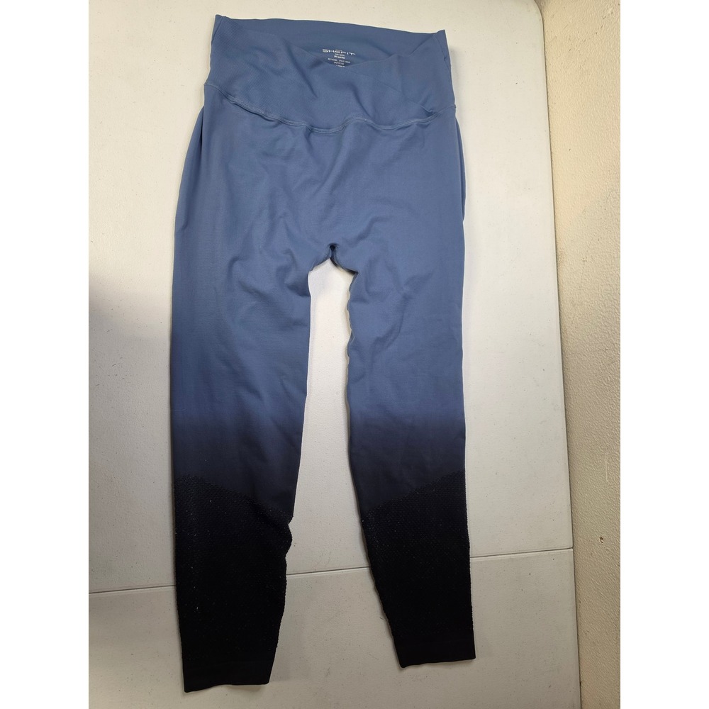 Shefit 2Luxe Ombre Seamless Mesh Leggings Blue Navy High Rise 140025 Size 2Luxe